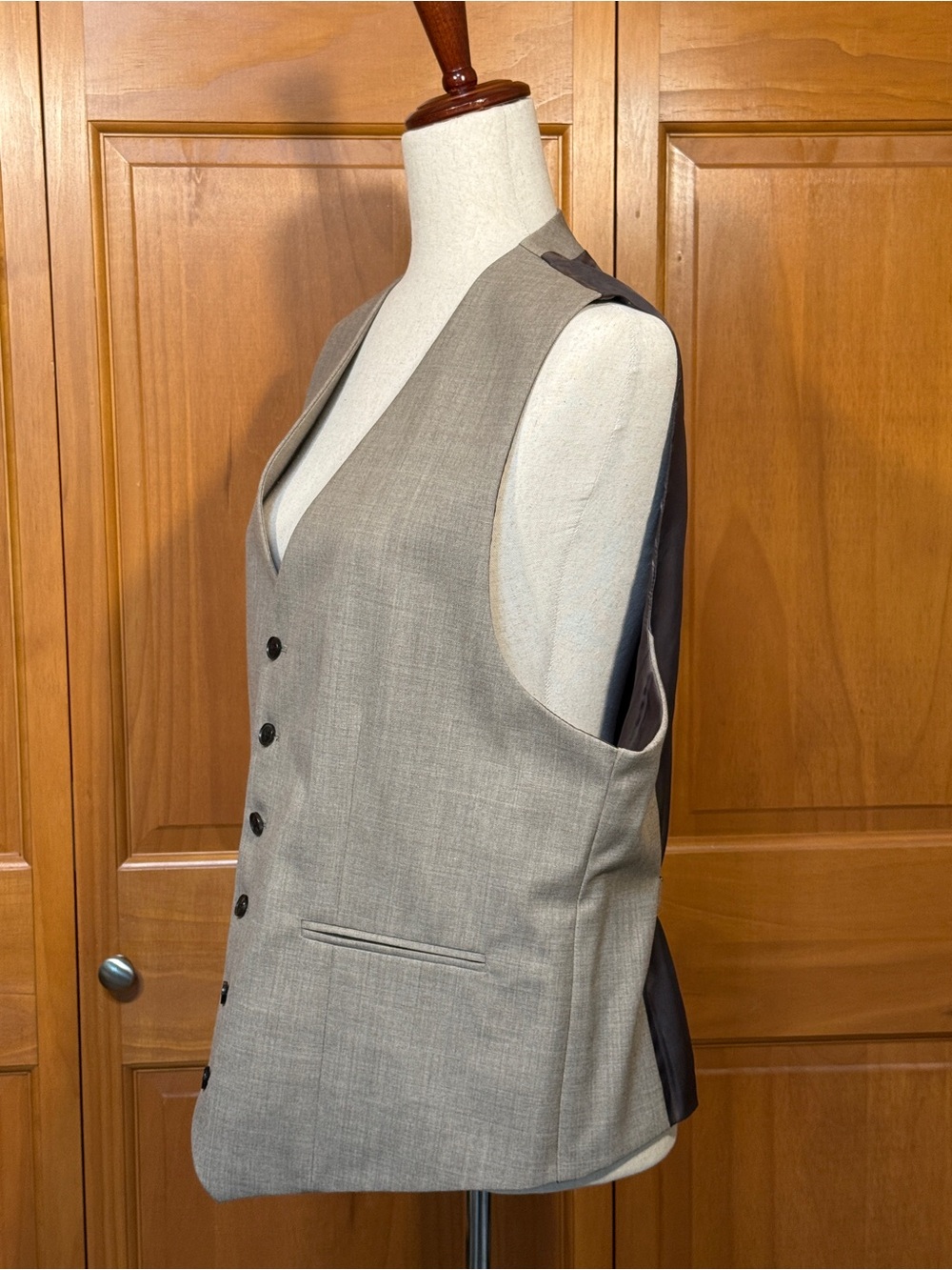 Reiss Men's Rope Regular Fit Textured Wool Vest - Picture 6 of 16